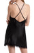 In Bloom by Jonquil Crossback Satin Chemise - Black